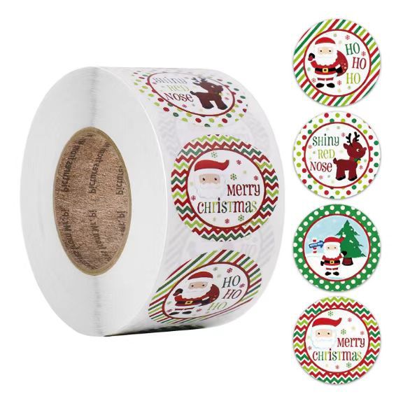 Cute Christmas Holiday Decoration Gift Series Roll Sticker Labels display picture 2