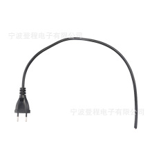 跨境外貿電器電源線兩芯歐標工業級插頭二插電纜電線延長線供應