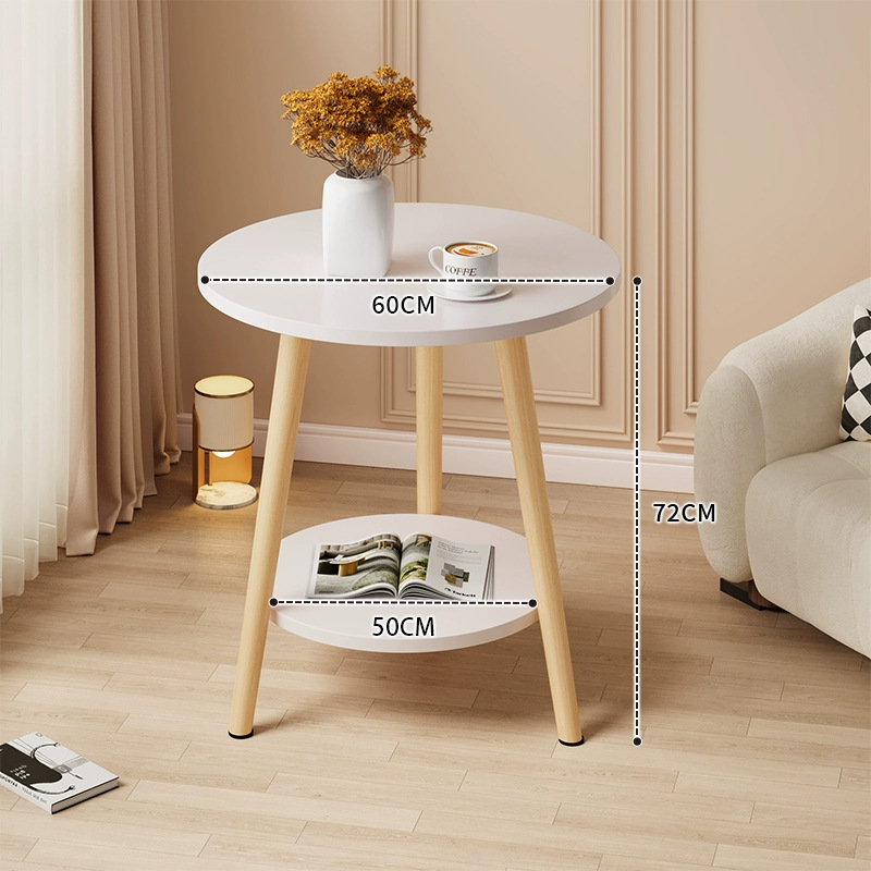 Mesa redonda pequeña mesa de té simple sala de estar casera sofá lado varios dormitorios mesas de cabecera creativas mini simple mesa de balcón