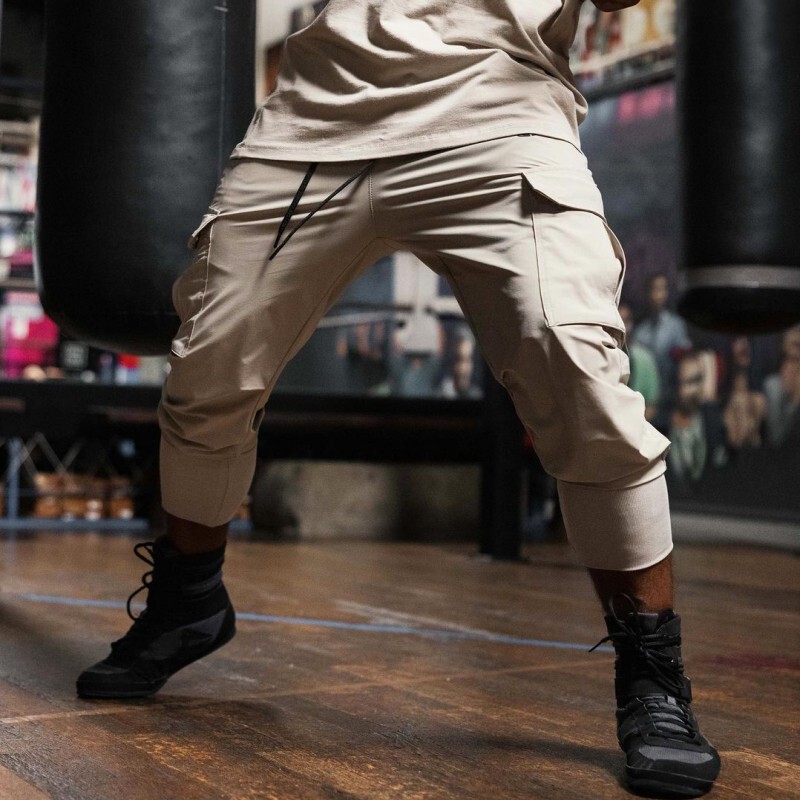 Cross-border Autumn Thin Ice Silk Leg Trousers Trendy Loose Large Size Multi-pocket Air Conditioning Pants Quick-drying Sports Pants Cross-border Autumn Thin Ice Silk Leg Trousers Trendy Loose Large Size Multi-pocket Air Conditioning Pants Quick-drying Sports Pants