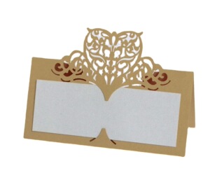 Amazon Laser Cut Out Seat Card Name Seat Card Wedding Sign-In Table Card Factory Spot Wholesale