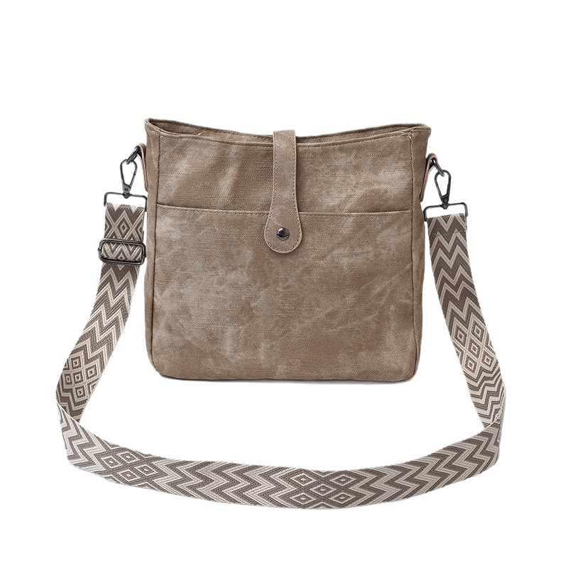 Cross-Border Hot-Selling Women's Bags, Simple and Fashionable Cross-Body Bags, Trendy Wide Shoulder Straps, High-Quality Texture, Shoulder Bags, Tote Bags
