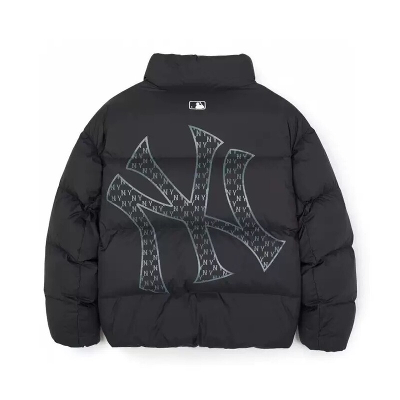 Mlb Winter New Style Retro Short Stand-Collar down Jacket with Large Logo on the Back, Couple Style Casual down Jacket
