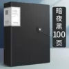 100 pages [front and back 200 pages] - Belt buckle information book [Dark Night Black]