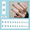 Small fresh nail stickers for manicure, removable fake nails, bright catchy style, ready-made product, internet celebrity
