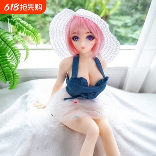 @`Men's Airplane Cup Full Body Solid Small Silicone Doll Can Be Inserted into Anime Two-Dimensional Adult Figure