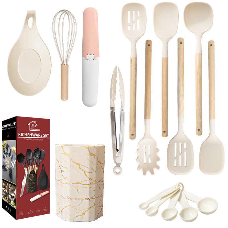 12 piezas de cocina de silicona antiadherente, cocina de silicona de grado alimenticio, cocina de silicona resistente a altas temperaturas