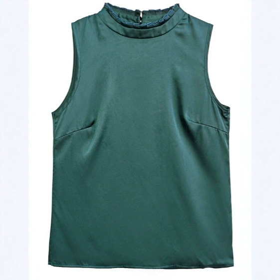 Amazon трансграничная европейская и американская внешняя торговля простой повседневный темперамент летом новый темперамент зеленый без рукавов куртка жилет