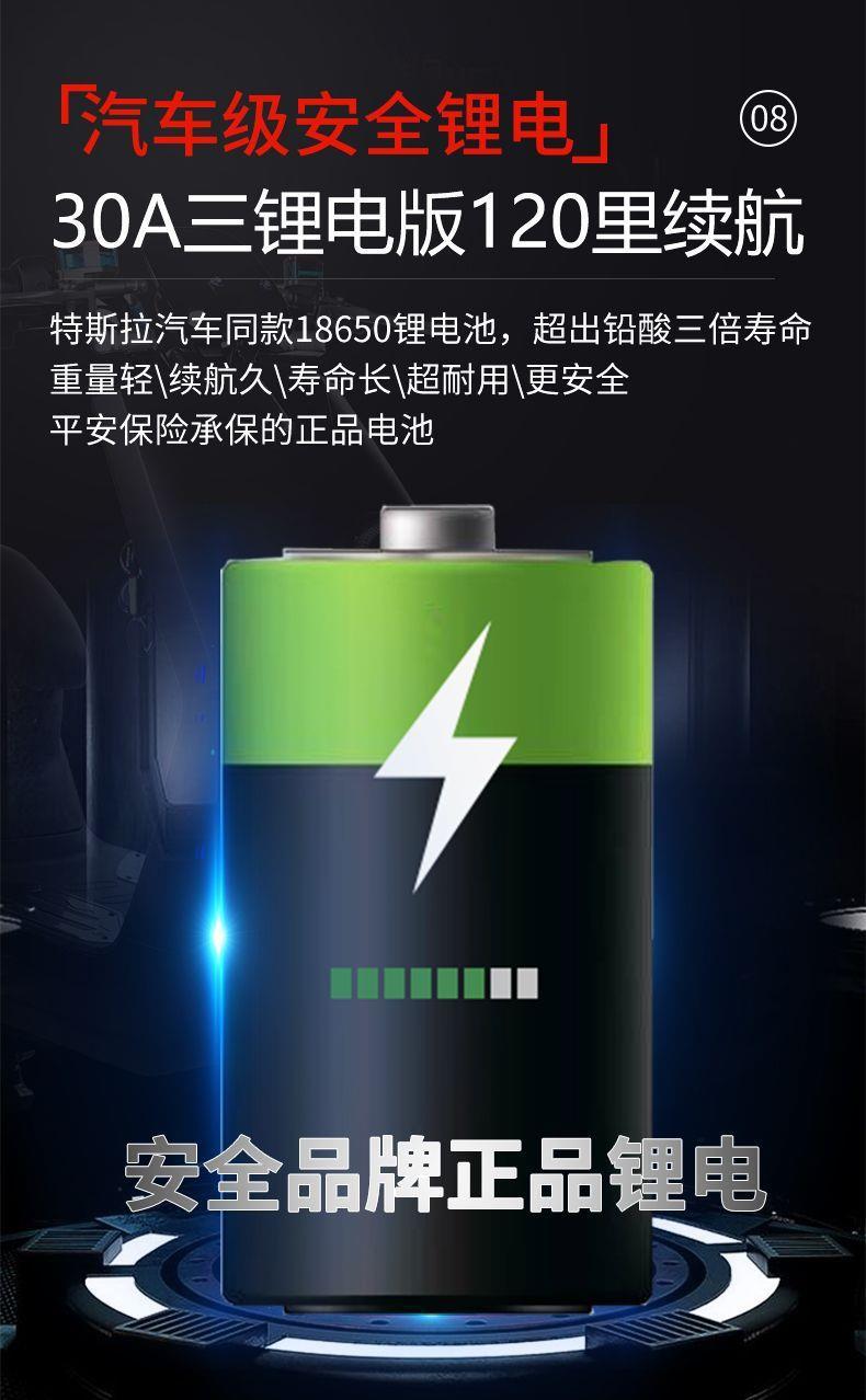 High-End Mobility Scooter for the Elderly, Four-Wheel Lithium Battery Electric Vehicle, Foldable Electric Wheelchair for the Elderly and Disabled, Power-Assisted Vehicle
