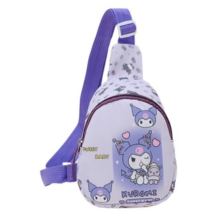 2023 Winter new children's bag Sanrio Oxford cloth shoulder crossbody chest bag men's and women's fashionable children's clothing matching bag