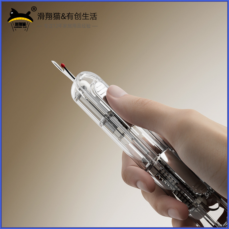 ✅跨境透明双头拆线器穿针器二合一便携小巧缝纫工具快拆线针线器|undefined
