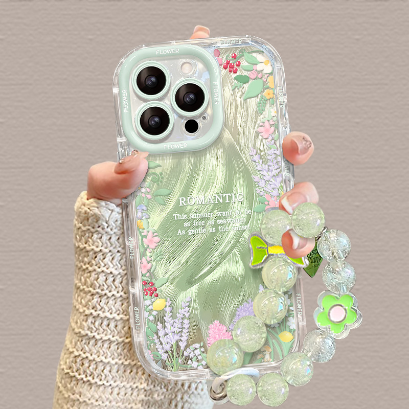 Green Gradient Floral Phone Case Suitable for Apple 16 Pro Max, iPhone 17, Summer Style, Fresh Design for iPhone 15, New Model for iPhone 14 Green Gradient Floral Phone Case Suitable for Apple 16 Pro Max, iPhone 17, Summer Style, Fresh Design for iPhone 15, New Model for iPhone 14