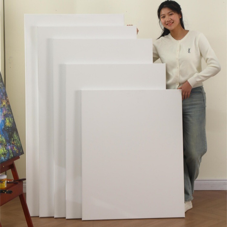 Oil Painting Frame Wholesale Finished Linen Canvas Oil Painting Inner Frame Large Solid Wood Frame Oil Painting Frame Canvas with Frame