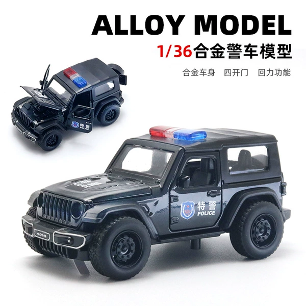 Window box-sound and light version of police car black
