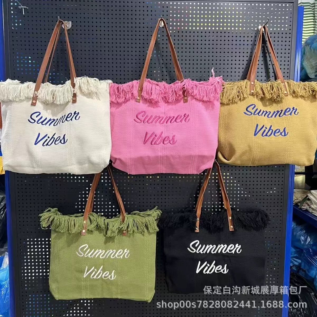 网红同款包包大容量女学生上课通勤包流苏包单肩手提帆布包旅行包