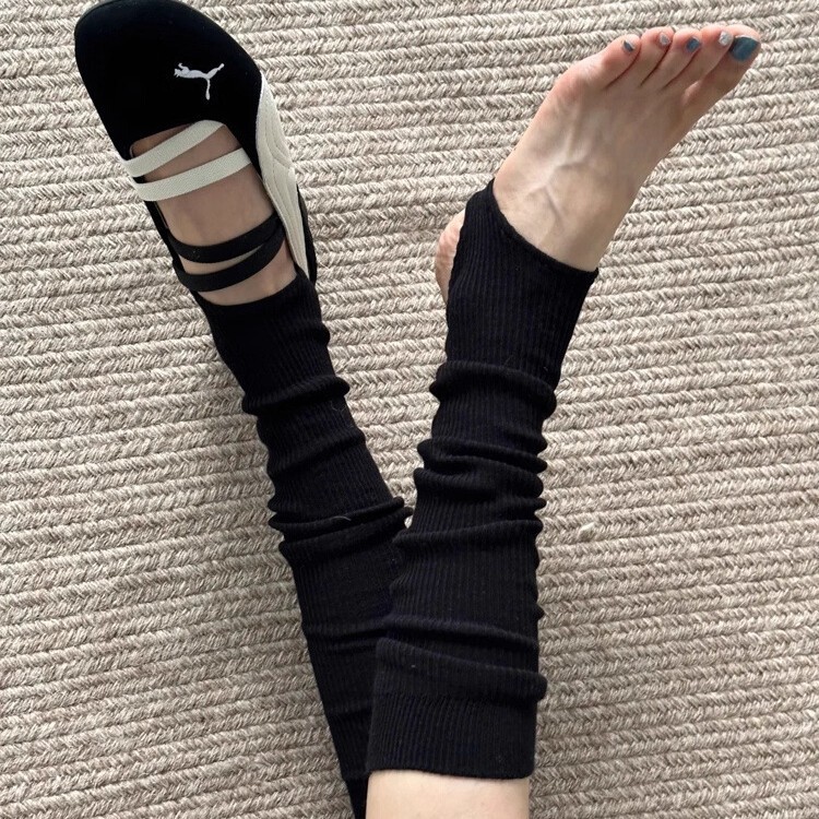 芭蕾风袜子踩脚袜套女夏薄款堆堆袜miu系白色小腿袜春秋款长筒袜|undefined