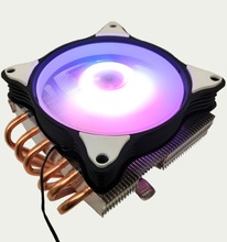 下压式CPU散热器amd6铜管电脑台式超静音风扇1155 i3i5i7通用X79