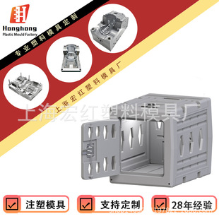 Injection Plastic Pet Cat and Dog Small Animal Turnover Box Airplane Train Transportation Protective Box Safe House Transfer Box Sturdy