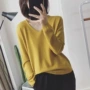 v领套头宽松新款针织衫