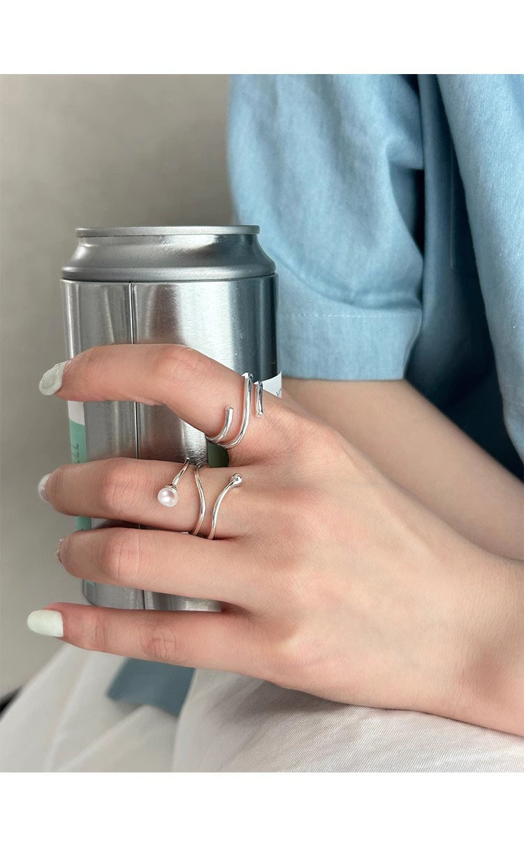 3g Weight Rings Classification Adjustable Ring Size 1 Piece Quantity Holiday, Tea Party Occasion 925 Sterling Silver Material Geometric Pattern All Seasons Season Women's Gender Elegant, Simple Style Style 1 Piece 925 Sterling Silver Geometric Rings 5