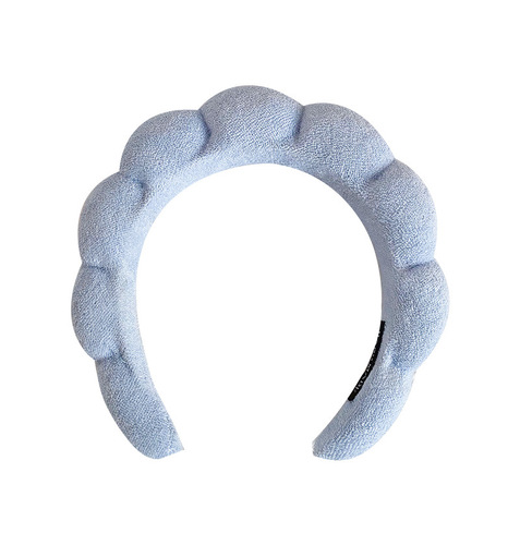 Amazon cross-border terry cloth high skull twist headband European and American women's face wash and spa headband hair accessories