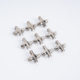 Steel wire rope cross buckle invisible anti-theft net accessories protective net horizontal line fixing clip stainless steel cross clip