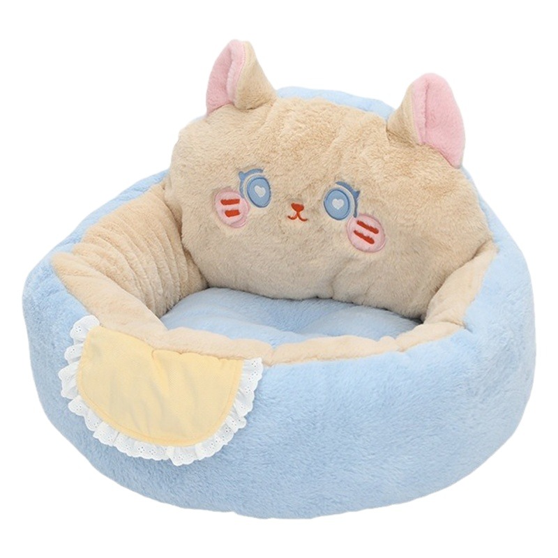 Gato nido invierno cálido sueño profundo perrera mascota engrosada invierno Otoño e Invierno gato casa gato sofá estera del gato