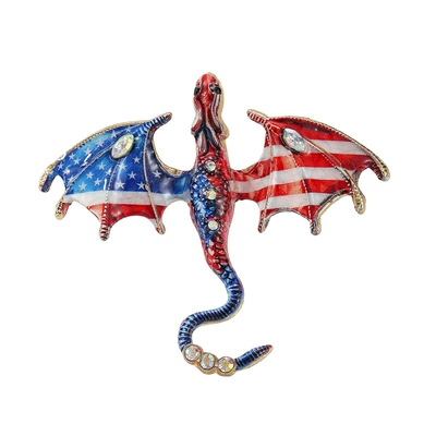 Eco-friendly material multi-color dragon brooch, 8 styles of enamel pins, fantasy Chinese style, dark fantasy, versatile collectible badge (Yaxa sancaqları) - dw0125-1