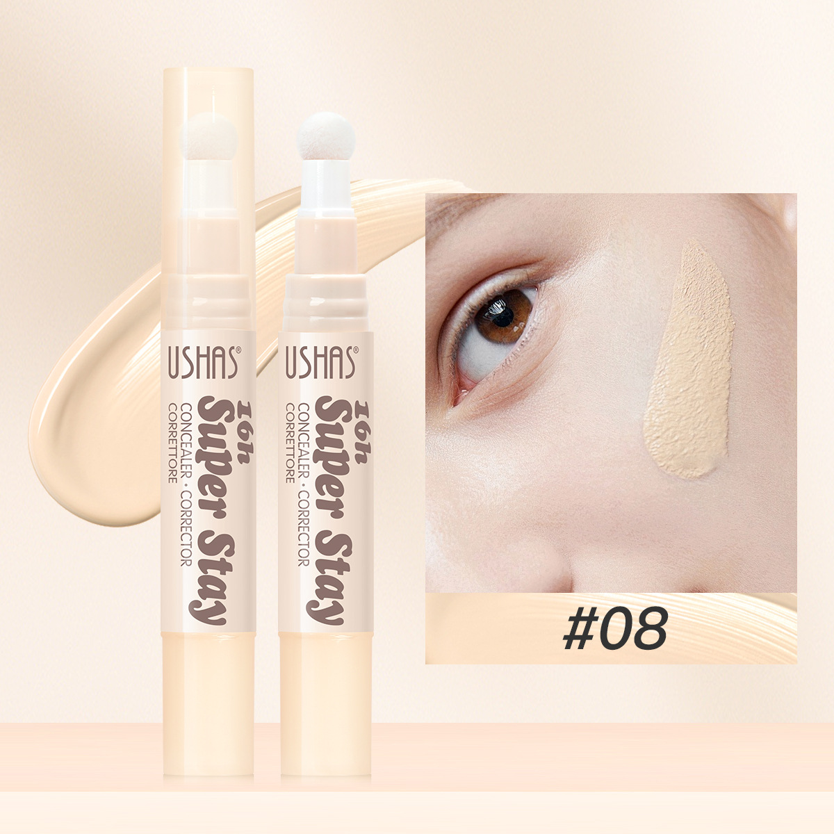 USHAS punto transfronterizo de venta caliente barra de base blanqueador para aclarar la piel, círculos oscuros al por mayor blanqueador UC111