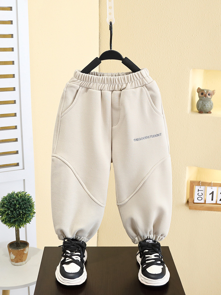 7757 ropa para niños pantalones casuales para niños modelos de primavera y otoño 2025 nuevos pantalones coreanos pantalones sueltos para niños de primavera