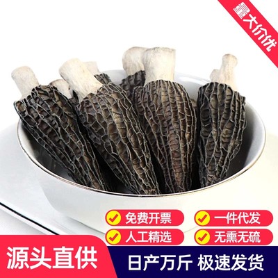 Yunnan Morel mushroom dried food 500g new goods Morel mushroom Steamed Bun Stuffed with Juicy Pork Mushroom Soup bulk wholesale Produce