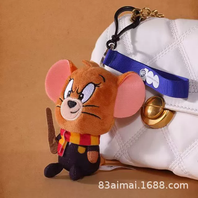 Плюшевый брелок Tom и Jerry, украшение для сумки, размеры 8–40 см, с вибрацией и звуком