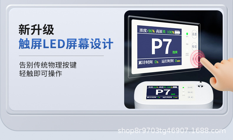 Portable 5Lbe Oxygen Generator for Home Use, Suitable for High-Altitude Travel, Car Use, Elderly, Pregnant Women, Export, and Cross-Border Use