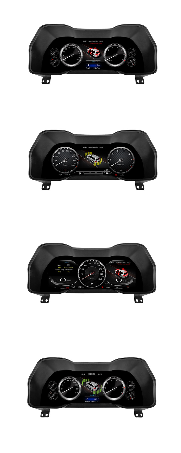 Suitable for Toyota Superb 2010-2022 Full Lcd Dashboard, Linux System Plug and Play