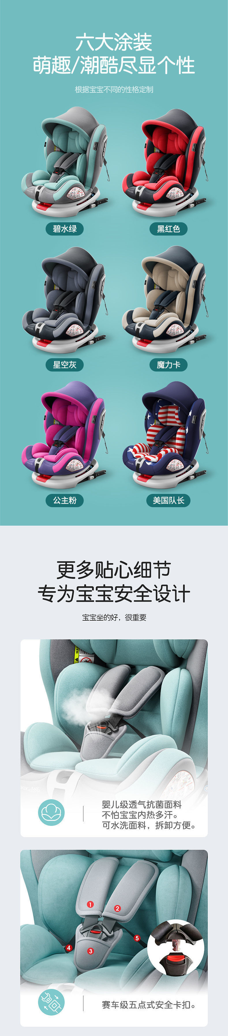 Child Car Seat for Babies, 360-Degree Rotating, Simple and Portable Seat, Universal Model for Infants