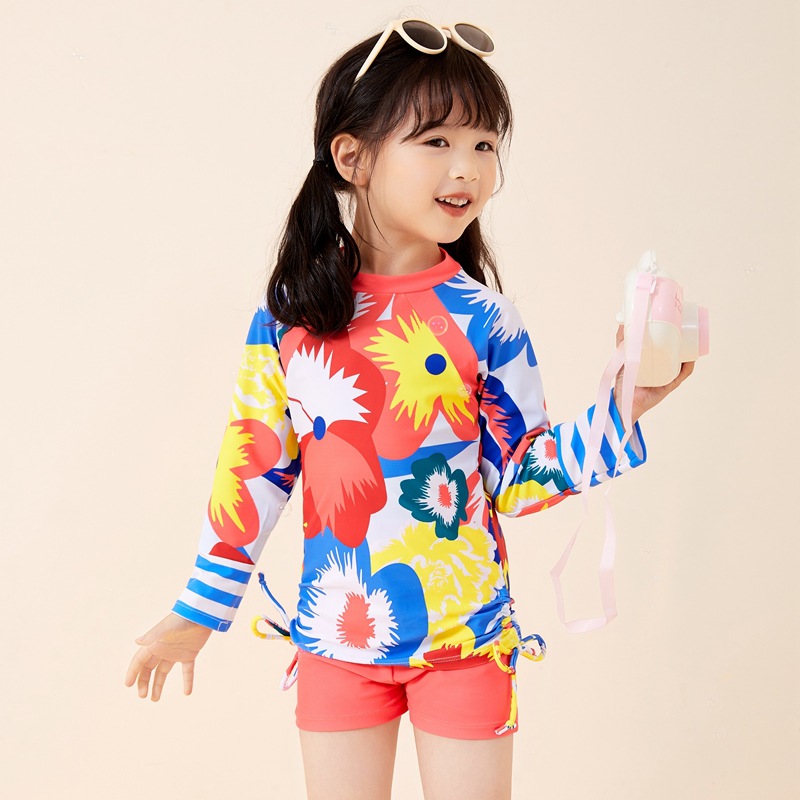 Children's split quick dry swimwear for students 4