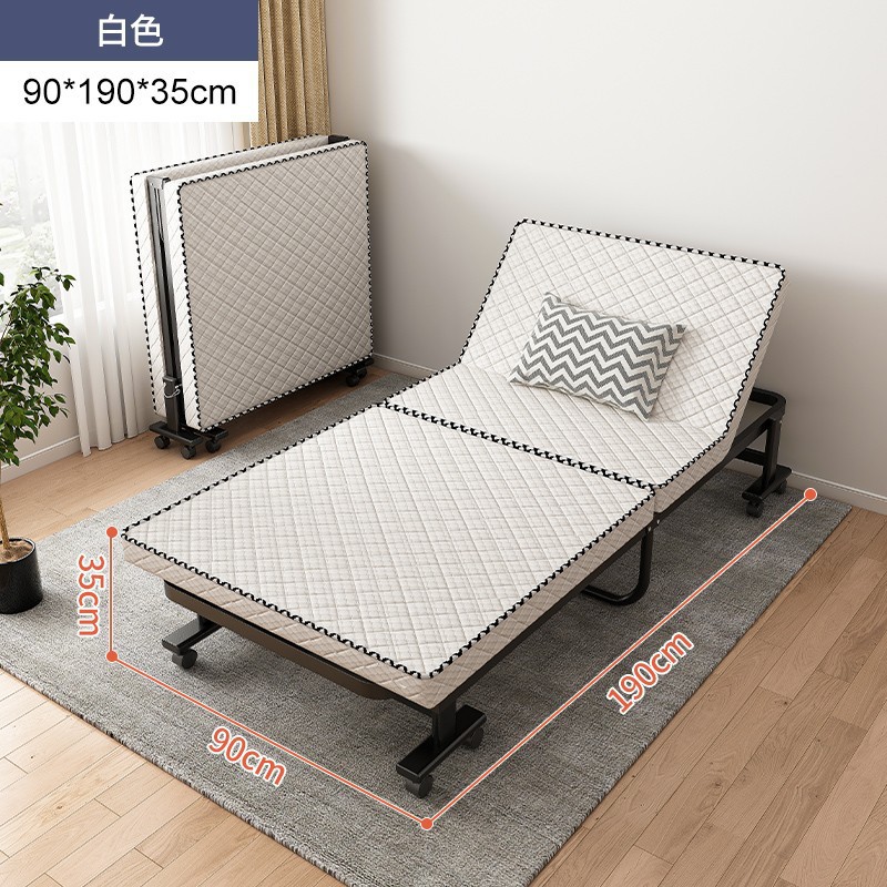Almuerzo de alta gama Cama plegable Cama individual Cama temporal para huéspedes domésticos Cama de escolta de confinamiento Oficina Siesta Sofá cama