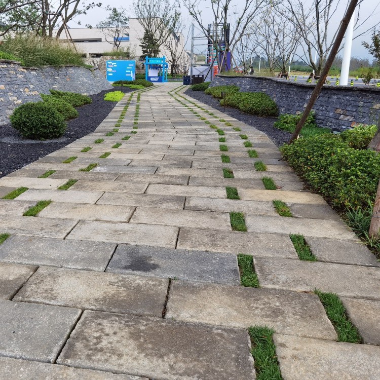 仿古老石板人造旧石板中式园林铺装古建铺装石材800*400*70