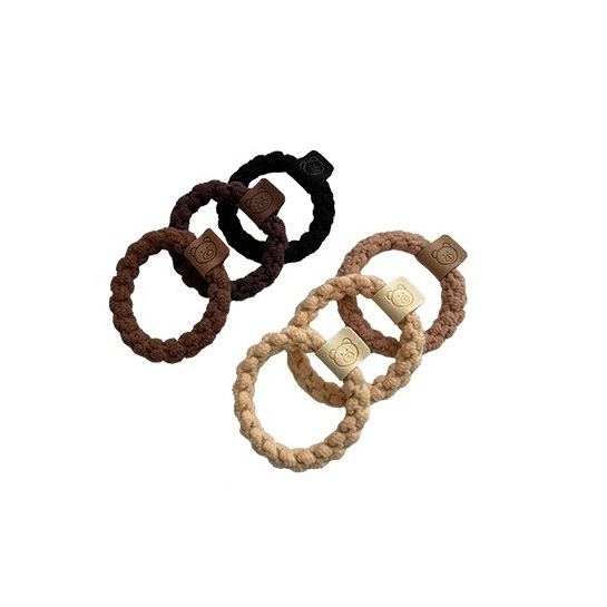 Cuerda de pelo de cola de caballo alta para mujeres 2024 nueva banda de goma duradera elástica corbata de pelo cuerda de pelo cubierta de cuero banda de pelo accesorios para el cabello