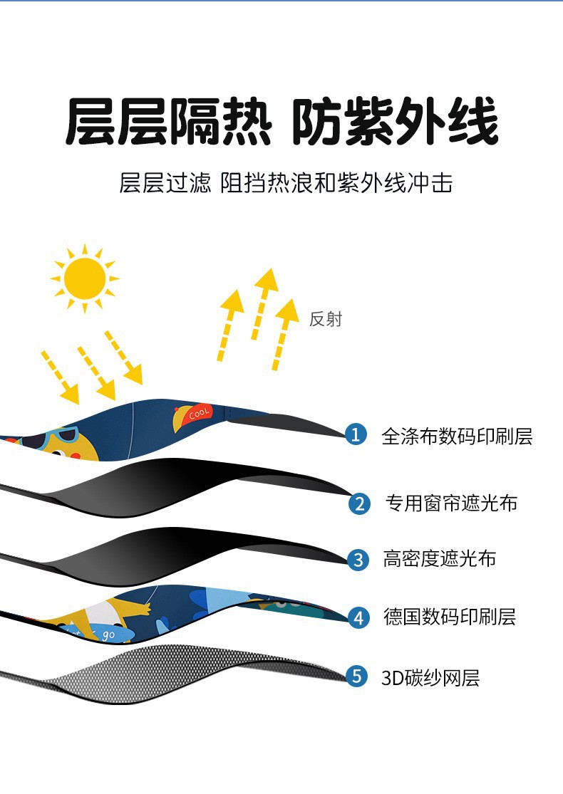 Retractable Magnetic Car Sunshade Curtain, Sun Protection and Heat Insulation, Car-mounted Baby Side Window Shade