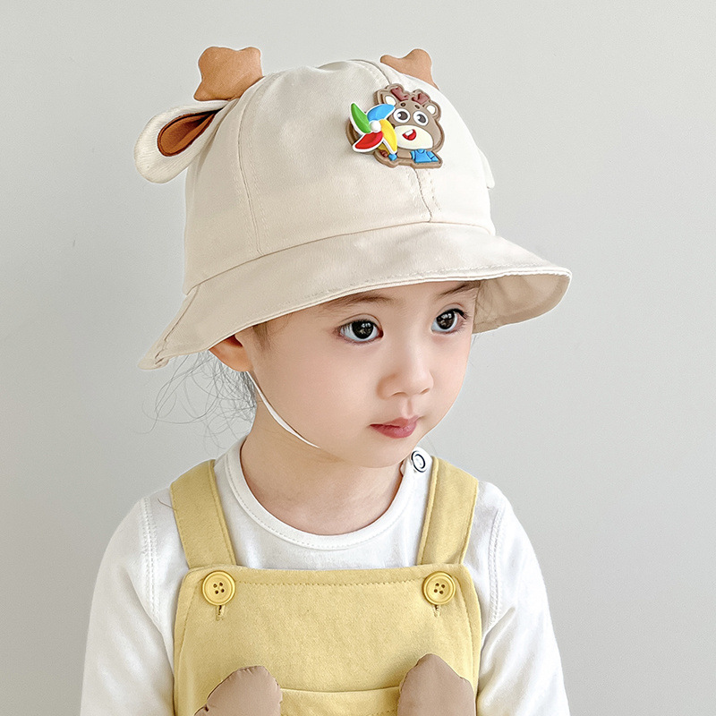 Sombreros para bebés nuevos sombreros de pescadores de dibujos animados para niños y niñas lindos super bonitos sombreros para bebés primavera y otoño sombreros delgados sombreros
