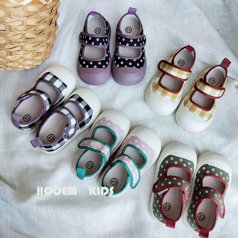 Детская обувь на холсте Цветочная обувь 2025 Летняя новая детская обувь для девочек