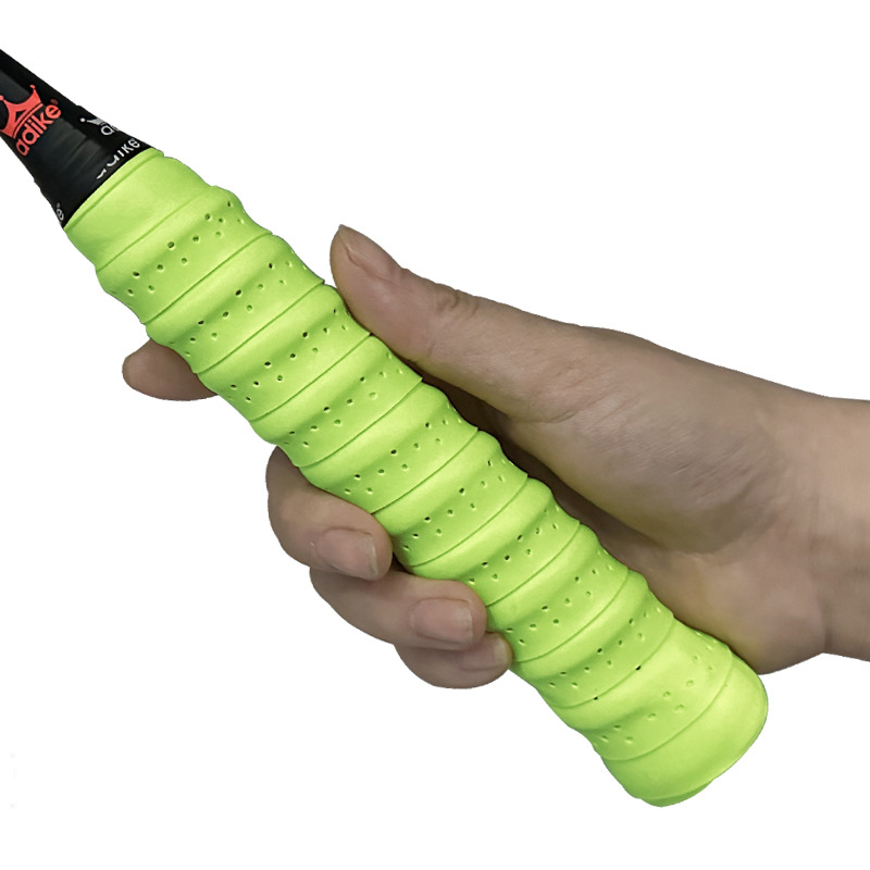 Cinta para empuñadura de raqueta de bádminton con refuerzo (quilla), nueva versión mejorada, absorbente, antideslizante, para tenis.