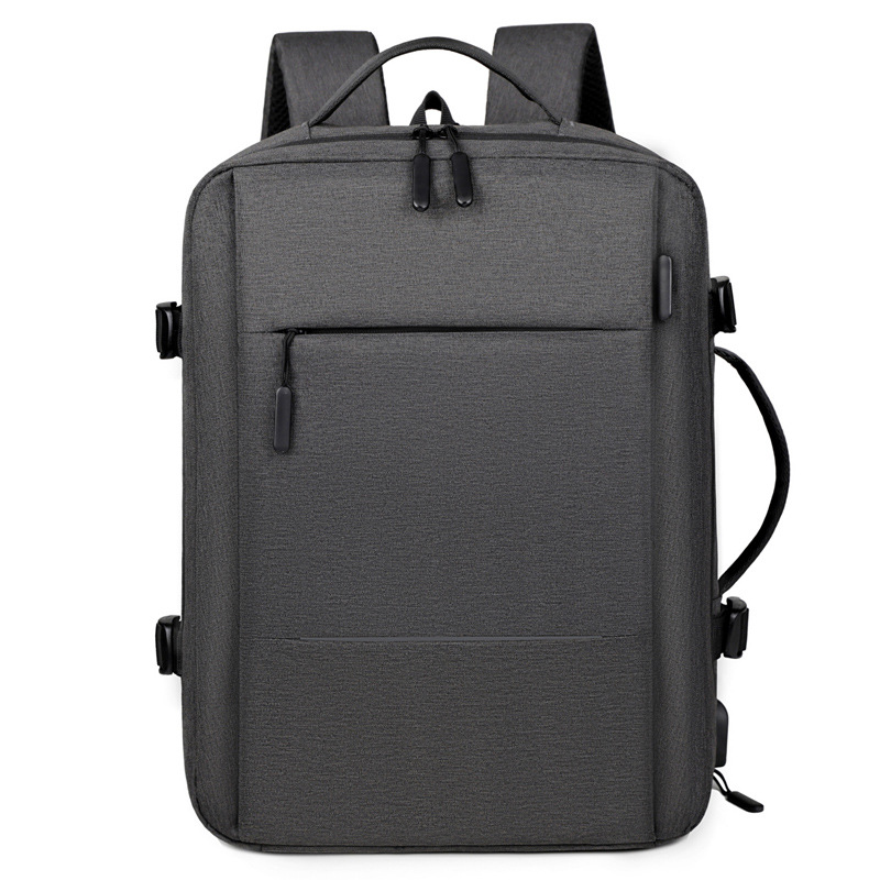 Mochila para computadora de viaje de negocios multicapa, bolso de viaje de gran capacidad y escalable, mochila de viaje simple y versátil