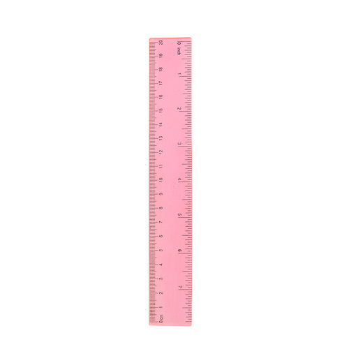 Colorful plastic ruler creative drawing tool 20cm scale cute transparent stationery primary school student ruler wholesale