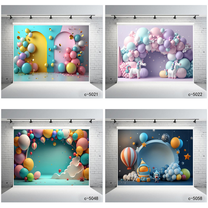 Cross-border Photography Background Cloth Amazon Festival Celebration Banner Children's Birthday Background Board Shooting Props