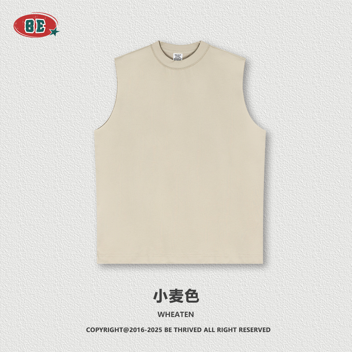 Be Hombres| 2025 verano americano pequeño cuello rápido secado chaleco de hombro deportivo de color sólido protector solar camiseta sin mangas hombre