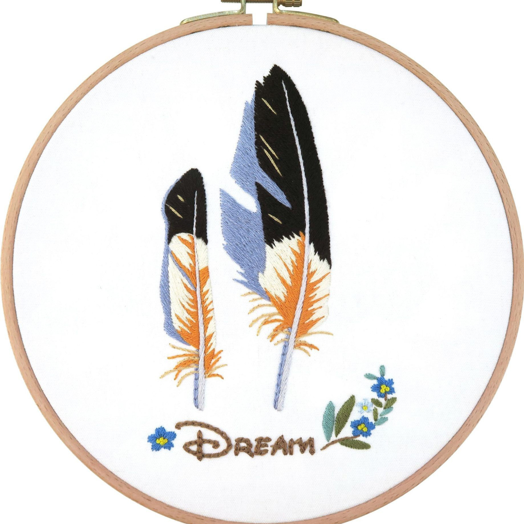 Paquete de material de bricolaje hecho a mano con bordado de búho