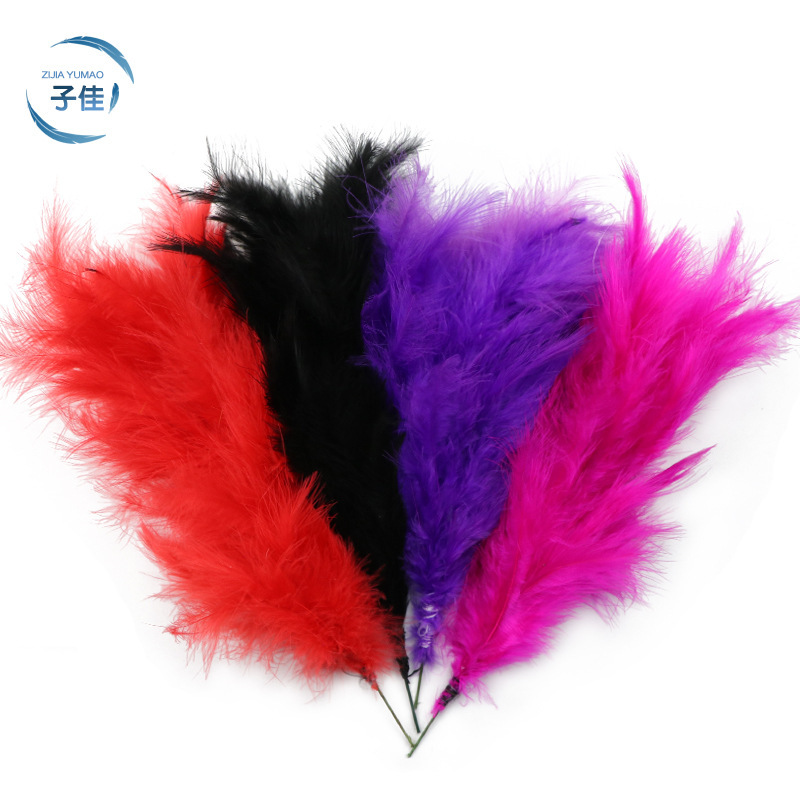 Spot turkey feather flower hat flower feather color feather dream catcher feather lamp wave ball cat feather corsage