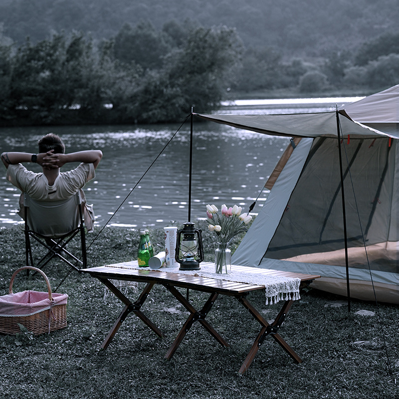 大成屋外テーブルキャンプ折り畳みテーブル携帯アルミ合金卵巻きテーブルキャンプテーブル出店折り畳みテーブル